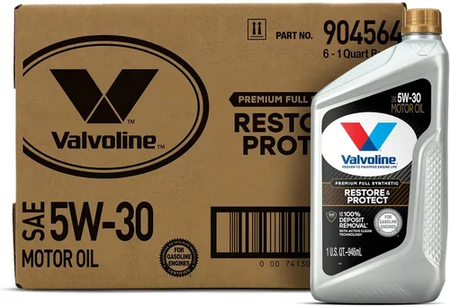 Vista 85 de Valvoline SynPower Full aceite sintético para motor, 1 Cuarto de galón, Ambar