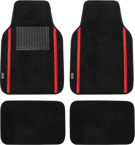Vista 12 de FH Group - Juego completo de fundas para asientos de auto de cuero sintético, ajuste universal, para asientos frontales con respaldo bajo, Rosa