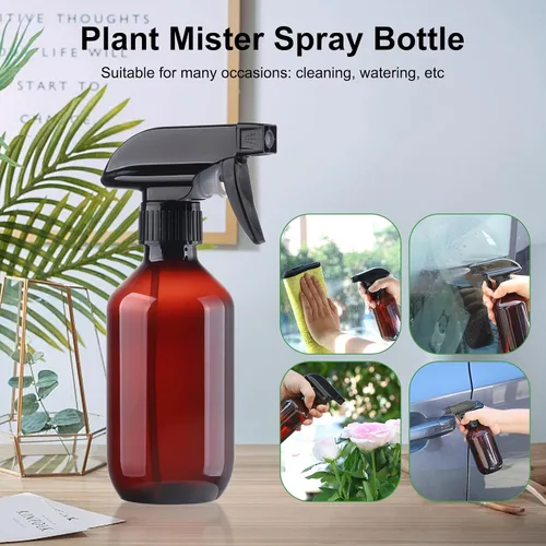Vista 5 de Botellas de spray Teyssor Botella de agua en aerosol - Libre de BPA - 10 oz/300 ml Contenedores de plástico recargables de niebla fina Botella