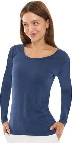 Vista 10 de 100% Merino Wool Base Layer Women - Thermal Merino Wool Shirt Women 190 morado oscuro