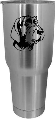 Vista 345 de Cairn Terrier - Vaso grabado con temática de perro, 30 onzas