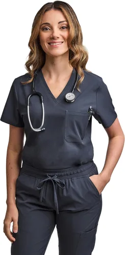 Vista 4 de Conjunto médico de enfermería GT 4FLEX para mujer, parte superior y pantalón