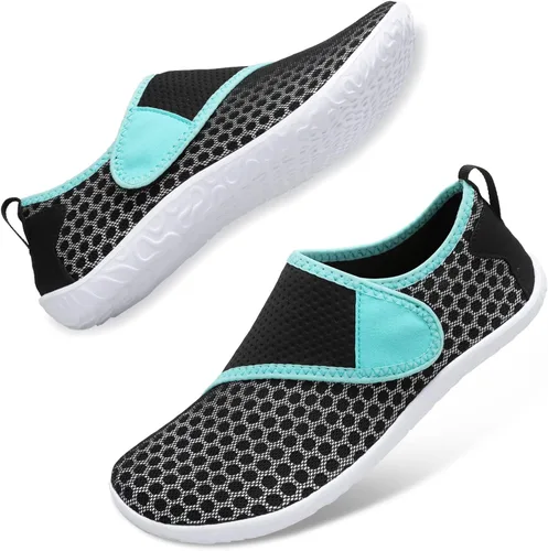 Vista 3 de JIASUQI Zapatos de agua atléticos para senderismo playa descalzos natación deportes caminar para mujeres y hombres