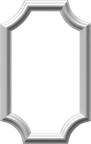 Vista 8 de Ekena Millwork PNL16X20AS-02 Panel de pared moldeado festoneado Ashford de 16 pulgadas de ancho x 20 pulgadas de alto x 1/2 pulgada de profundidad