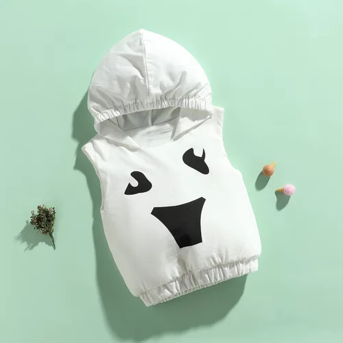 Vista 3 de Conjunto de disfraz de calabaza sin mangas para bebés y niñas