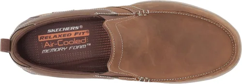 Vista 5 de Skechers Ajuste relajado para hombre mocasines Harper - Forde Negro