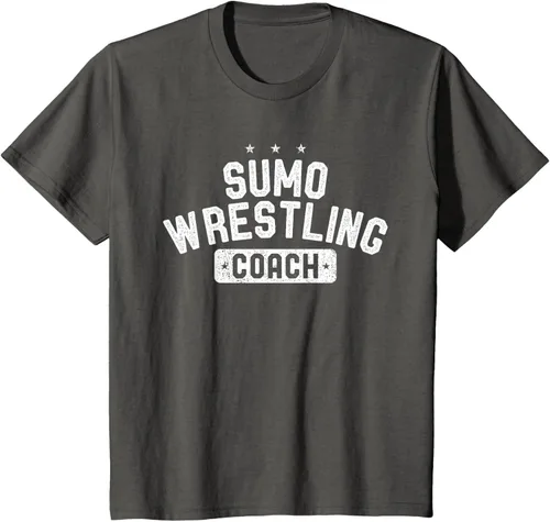 Vista 47 de Camiseta vintage de lucha libre Sumo Entrenador de lucha libre, Negro, S