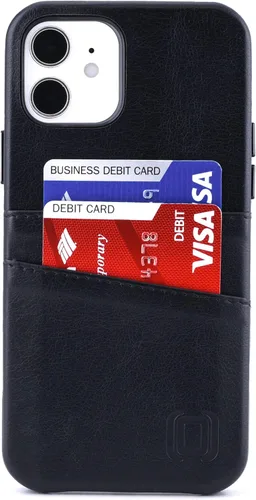 Vista 9 de Dockem Funda tipo cartera para iPhone 12 y iPhone 12 Pro: Placa de metal integrada para montaje magnético y 2 tarjeteros de crédito: 6.1" Exec M2