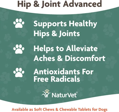 Vista 4 de NaturVet Senior Dog Wellness Hip & Joint Advanced Plus Omegas - 90