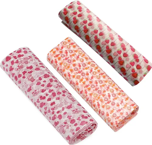 Vista 9 de 150 hojas de papel encerado navideño para alimentos, papel de delicatessen para envolver sándwiches, envolturas para dulces y galletas, forros