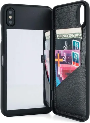 Vista 18 de Funda para iPhone 11 Pro Max, funda tipo cartera de lujo para mujer con tarjetero a prueba de golpes espejo y soporte para Apple iPhone 11 Pro Max