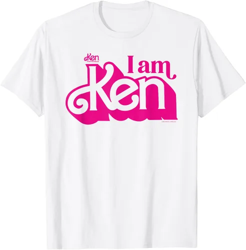 Vista 20 de Camisetas y camisetas de Barbie The Movie I Am Ken para hombres y mujeres Negro