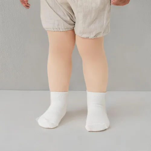 Vista 7 de Calcetines tobilleros antideslizantes para bebé, paquete de 12 para niños y niñas, hechos de algodón