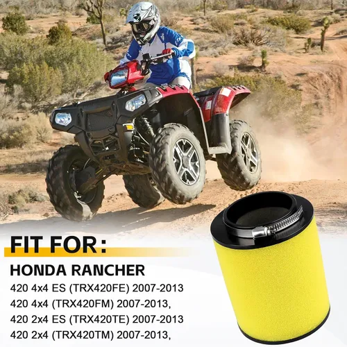 Vista 6 de Rancher 420 17254-HP5-600 Limpiador de filtro de aire para Honda 2007-2014 Rancher 420 TRX420FA TRX420FE TRX420FM TRX420FPA TRX420FPE TRX420FPM