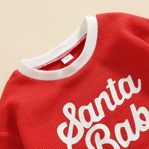 Vista 3 de Sudadera de cuello redondo para bebé niña y niño, mameluco con mangas largas, suéter extragrande, conjuntito de ropa con capucha