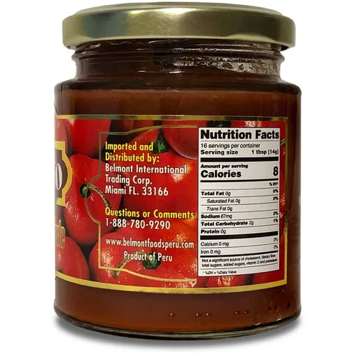 Vista 7 de Belmont Aji Amarillo Panca Pasta Rocoto Combo de pasta de pimiento picante peruano