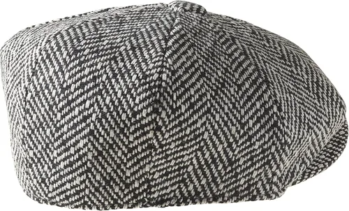 Vista 3 de Peaky Blinders Gorra plana de lana estilo Newsboy de 8 piezas para hombre Humbug negro