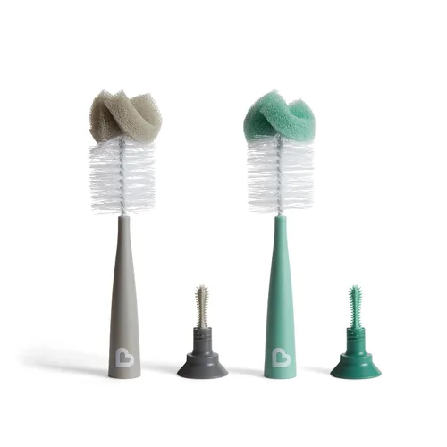 Vista 2 de Munchkin® Sponge™ - Cepillo para botellas, color gris, 2 unidades (paquete de 1)