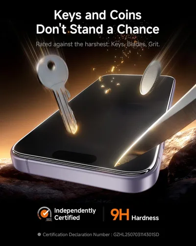Vista 5 de SMARTDEVIL Protector de pantalla de privacidad para iPhone 17 Pro +