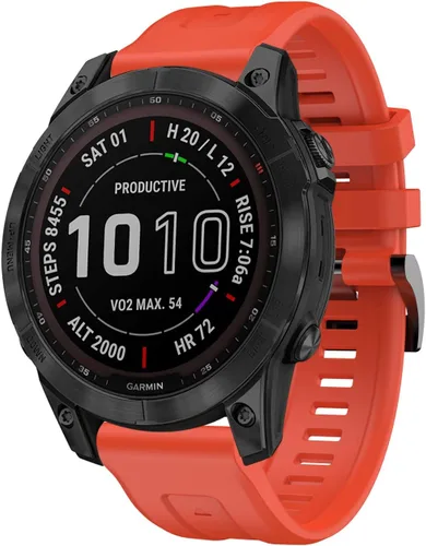 Vista 10 de REYDA Correa de silicona compatible con Garmin Fenix 7/7 Pro/6/6 Pro/5/5 Plus, 0.866 pulgadas de ajuste rápido, correa de silicona deportiva