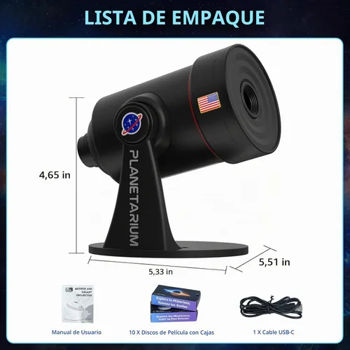 Vista 9 de [Ruido blanco] Proyector de galaxia, 28 sonidos relajantes máquina de sonido con proyector de estrellas, proyector de planetario espacial