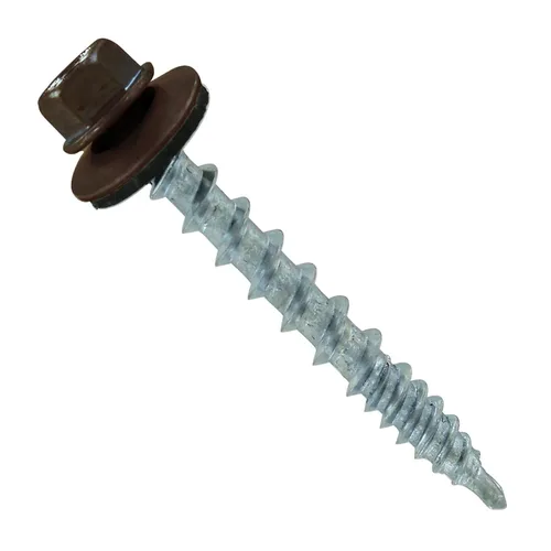 Vista 56 de Fasteners Plus ST Fastening Kwikseal Woodbinder Tornillos de Metal a Madera #10 X 1 Burgundy con Arandela de Goma EPDM, 250 Unidades - Diseñados