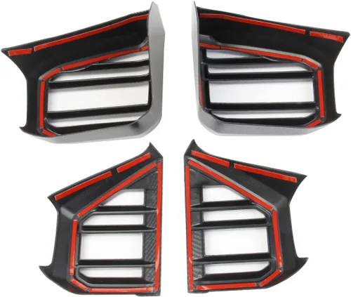 Vista 4 de Cubierta de salida de CA lateral de fibra de carbono para salpicadero, accesorios para Toyota Tundra 2022-2026 Sequoia 2023-2026