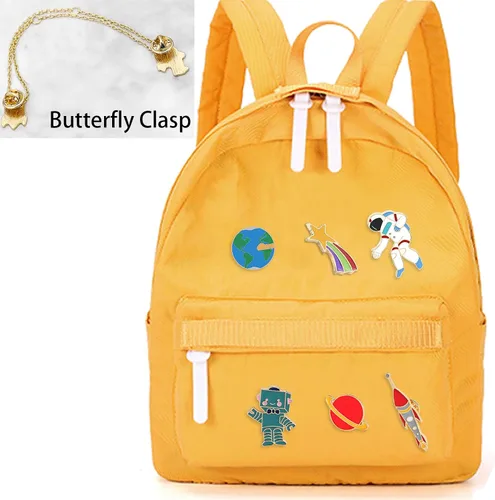 Vista 5 de Enamel juego de lindos prendedores para mochila, aleación, UK_B07C6P4MFM