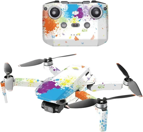 Vista 24 de MightySkins - Compatible con DJI Mini 2 Dron portátil - Humo brillante Funda protectora de vinilo duradera y única Fácil de aplicar, quitar