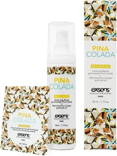 Vista 5 de Exsens Aceite de masaje de calentamiento gourmet, 6 unidades, uso único, saborizado, totalmente natural, vegano, sin manchas, 0.1 fl oz