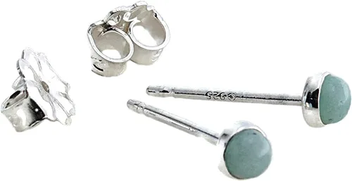Vista 50 de Aretes pequeños de plata de ley para cartílago, tragus, hélix, múltiples piercings hipoalergénicos, piedra natal para mujer, juego de bisel