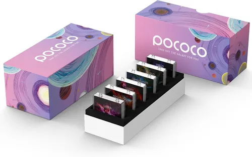 Vista 9 de POCOCO Discos realistas de la serie Constellation-1, resolución 5K, patrones realistas, 6 piezas