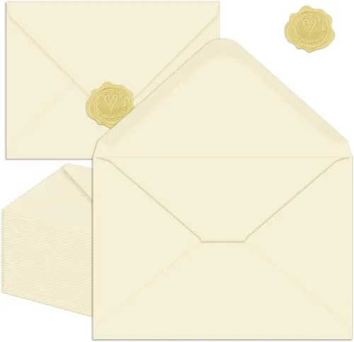 Vista 14 de Paquete de 50 sobres negros A4 de 4 x 6 pulgadas para invitaciones, imprimibles, autosellables para bodas, invitaciones, fotos, postales, tarjetas