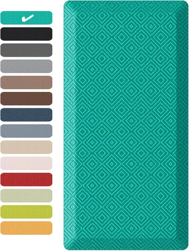 Vista 12 de Ophanie Tapetes de cocina para piso, alfombras de cocina de 3/4 de pulgada de grosor, 20 x 32 pulgadas, tapete acolchado antifatiga para estar