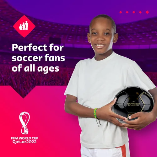 Vista 4 de Capelli Sport FIFA World Cup Qatar 2022 Tournament Soccer Ball Souvenir Display, Officially Licensed Futbol for Youth and Adult Soccer Players