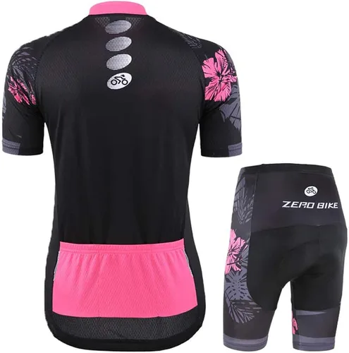 Vista 2 de Zerobike - Jersey de ciclismo para mujer, de manga corta, secado rápido, transpirable, para montaña.