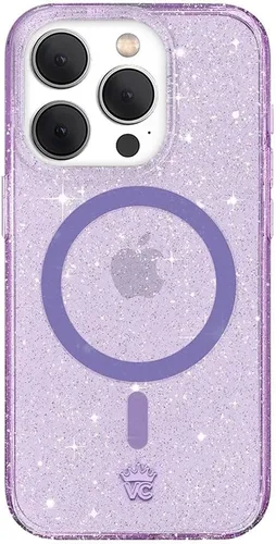 Vista 26 de VELVET CAVIAR Funda compatible con MagSafe para iPhone 15, probada en caídas de 10 pies, estampado de leopardo y amatista morada
