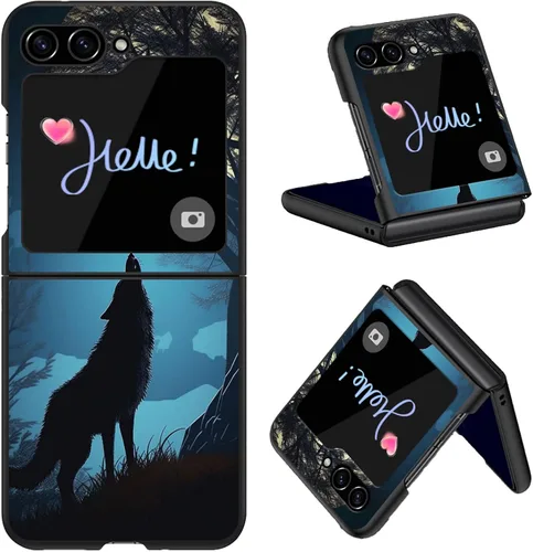 Vista 42 de Diseñada para Samsung Galaxy Z Flip 4 5G, funda rígida para teléfono de PC, a prueba de golpes y caídas, patrones de moda para una protección Gatos