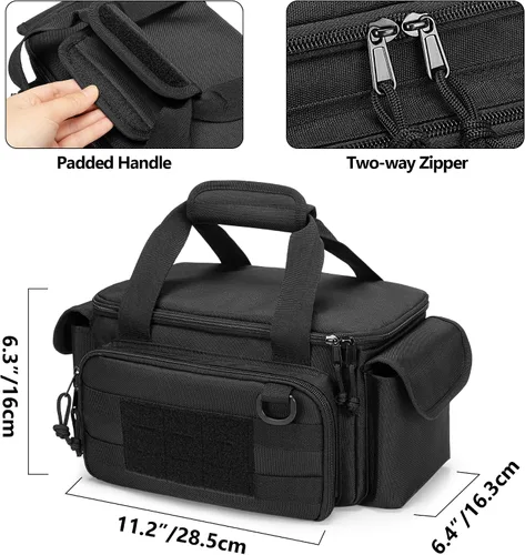 Vista 5 de Rexmica - Bolsa pequeña de herramientas con fondo acolchado y antideslizante, organizador de almacenamiento de herramientas para hombres, bolsa
