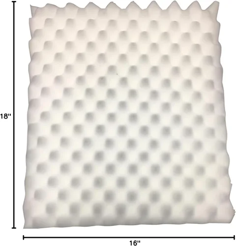 Vista 7 de PCP Cojín para silla de ruedas Caja de huevos de espuma contorneada, color blanco