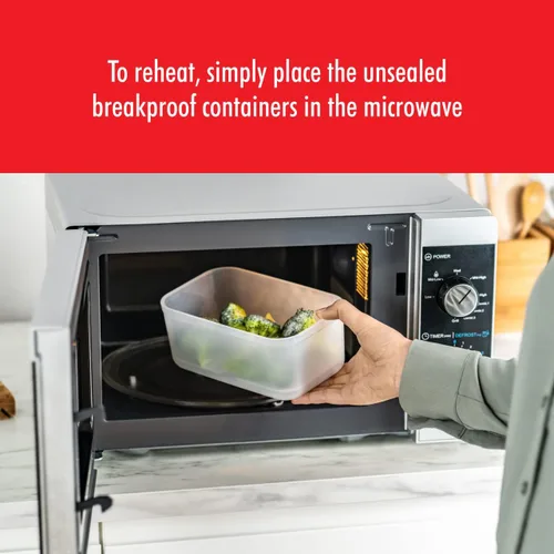 Vista 6 de ZWILLING - Recipientes herméticos medianos para almacenamiento de alimentos con tapas, recipientes de preparación de comidas, plástico, sin BPA, Gris