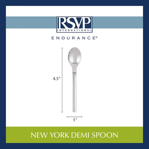 Vista 7 de RSVP International Endurance Collection - Cuchara de café y bar, New York, 4.5 pulgadas, acero inoxidable