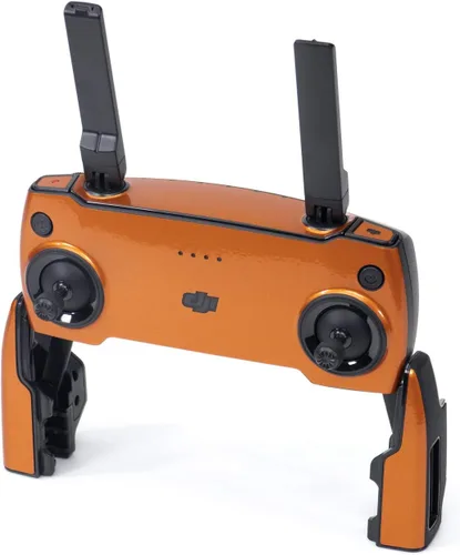 Vista 3 de Wrapgrade Skin compatible con DJI Mavic Mini Mando a distancia (Airforce Silver)