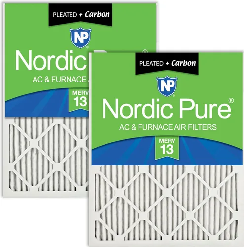 Vista 11 de Nordic Pure 20x20x1 (Tamaño real: 19 1/2 x 19 1/2 x 3/4) Filtros de aire para caldera/aire acondicionado Poly Green MERV 6 – Reduce el polvo