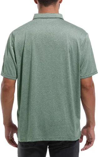 Vista 4 de Polo Hombre Protección Solar Actividades Al Aire Libre Secado Rápido Transpirable Deporte Tops