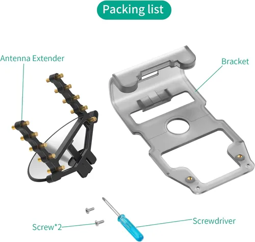 Vista 2 de Amplificador de señal de drone Extensor de rango para DJI Mini 3/Mini 3 Pro Drone Control remoto Range Extender Yagi Antena Amplificador de señal