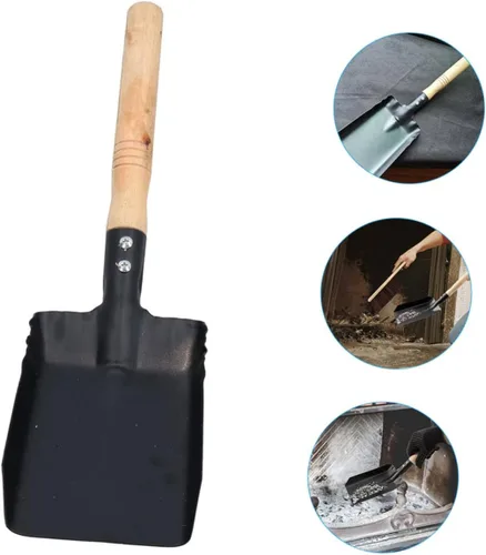 Vista 2 de BESPORTBLE Pala de hollín para chimenea, herramientas de excavación, mini multiherramienta, mini pala de limpieza para chimenea, estufa de mano