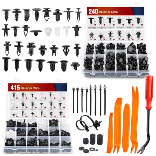 Vista 11 de Nilight 150 piezas de sujetadores de parachoques tipo empuje, clips de remache universales para automóviles y sujetadores para parachoques