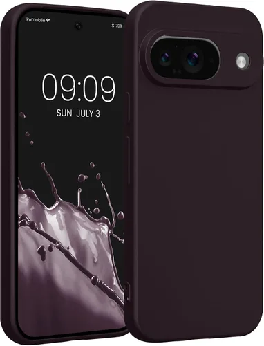 Vista 110 de kwmobile Funda compatible con Google Pixel 9 - Funda protectora delgada de TPU para teléfono - Acabado mate suave - Piedra antigua