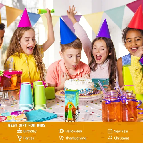 Vista 7 de Linterna recargable de dinosaurio con rugido para niños, linterna de campamento para niños, linterna de mano para niños, luces de Navidad